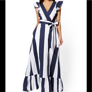 Flutter sleeve maxi dress